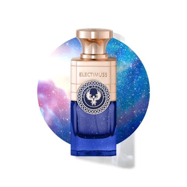 Aquila Absolute perfume on a star-scape background